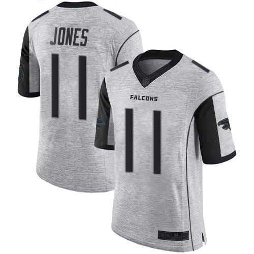 Atlanta Falcons Limited Gray Men Julio Jones Jersey NFL Football #11 Gridiron II->women nfl jersey->Women Jersey